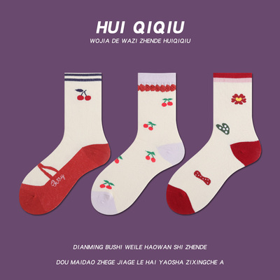 taobao agent Japanese cute socks flower-shaped, flowered