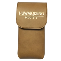 Кожаная коричневая труба 18*9*6 см