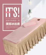 Làm đẹp giường mat massage giường vào mùa hè với lỗ đặc biệt băng lụa mat Thẩm mỹ viện tre mat đệm đơn - Thảm mùa hè