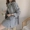 Hàn quốc chic mùa thu cổ điển kiểm tra lỏng dài tay blazer + cao eo váy nữ phù hợp với hai mảnh phù hợp với