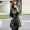 Áo khoác da nữ dài 2018 phiên bản Hàn Quốc mới của mùa thu tự may mùa thu chăn bông xe máy áo gió kích thước lớn - Quần áo da