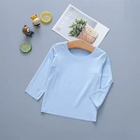 Голубые модальные длинные рукава