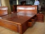 Gỗ gụ nội thất giường gỗ hồng sắc màu dứa lưới gỗ rắn đơn giản mới phòng ngủ Trung Quốc 1,8 m 1,5 m giường đôi - Giường giường ngủ cho bé trai