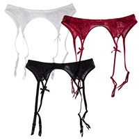 Châu Âu và Mỹ ren hoa vải tuyn quyến rũ gợi cảm garter boudoir vui vẻ rượu vang đỏ ML mã A232 dây nịt móc tất đẹp cho nữ