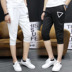 9.9 包邮 quần nam Hàn Quốc phiên bản của xu hướng của Slim feet casual 7 quần nam năm điểm ống túm quần short mùa hè Quần tây thường