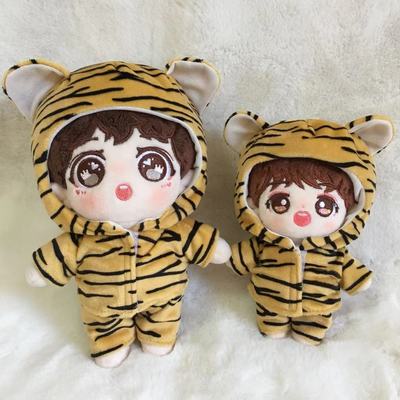 taobao agent Cute cotton doll with hood, festive clothing, set, 10cm, 15cm, Birthday gift