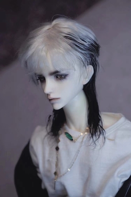 taobao agent [MU Twilight] Spot BJD hand -changing Homa Hai Hai Mao Black and White Wolf Tail Wolf Baby Modeling with a wig and four -pointer