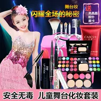 Hiệu suất Foundation Powder Girl Son môi Hiển thị không thấm nước Pearlescent Hoạt động của trẻ em Ngày trang điểm Girl Eye Shadow Stick - Bộ trang điểm chì xé