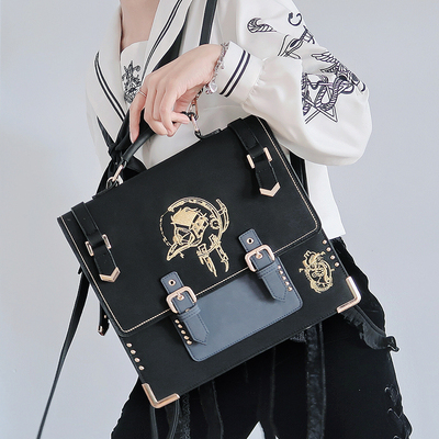 taobao agent Genuine mechanical heart, handheld one-shoulder bag, punk style, with embroidery