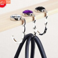 1 folding metal hook hanger holder folderable for handbag bag