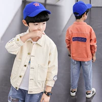 Áo khoác bé trai mới 2019 mùa thu phiên bản Hàn Quốc của xu hướng áo khoác trẻ em trong áo sơ mi trẻ em nước ngoài của trẻ em - Áo khoác áo phao mùa đông bé trai