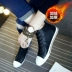 Giày da cao cấp Pu Giày cao gót phiên bản Hàn Quốc của giày Gao Bang giày sinh viên - Plimsolls Plimsolls