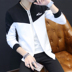 Mùa thu đồng phục bóng chày nam Hàn Quốc cardigan hoodie áo len thủy triều nam quần áo thanh niên sinh viên trai áo trắng Đồng phục bóng chày