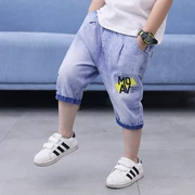 Giày hè trẻ em 2019 cho bé trai quần jeans cắt quần short 5 học sinh tiểu học Quần áo trẻ em 6 tuổi 8 đến 12 - Khác