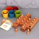 Montessori Montessori dạy trợ bé phân loại tách màu để phân biệt lực lượng giáo dục não nhận thức đồ chơi giáo dục cho trẻ em