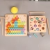 Montessori hạt Mẫu giáo kẹp đồ chơi giáo dục cho trẻ em đồ dùng dạy học mầm non tập trung vào đào tạo sức mạnh động cơ tốt 3 năm 5 Đồ chơi bằng gỗ