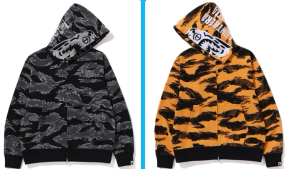 BAPE TIGER CAMO РЕЛАКС Тигровая голова Свободный свитер мужской 1126 Pills Tide Purchase