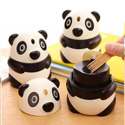 hộp nhựa Cửa hàng bách hóa ngọt Panda hộp tăm tự động hộp đựng tăm cầm tay cầm bàn dễ thương - Trang chủ hộp nhựa tròn