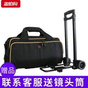 Bao Luo máy ảnh chuyên nghiệp túi lớn xe đẩy máy ảnh túi đeo vai máy ảnh DSLR túi 1500 mc2500C - Phụ kiện máy ảnh kỹ thuật số