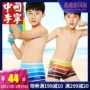 Quần bơi trẻ em Li Ning quần bơi bé trai quần áo trẻ em trẻ em lớn võ sĩ quần bơi sinh viên quần short mùa xuân áo tắm nóng - Bộ đồ bơi của Kid đồ bơi h&m cho bé gái