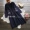 3315 mới mùa đông kích thước lớn phụ nữ đi lại Phiên bản Hàn Quốc của áo len cổ chữ V thêu cổ áo len dài quần legging lửng
