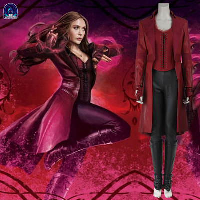 taobao agent Na Duo Captain 3 Scarlet Witch COS Crimson Witch Scarlet Witch Marvel