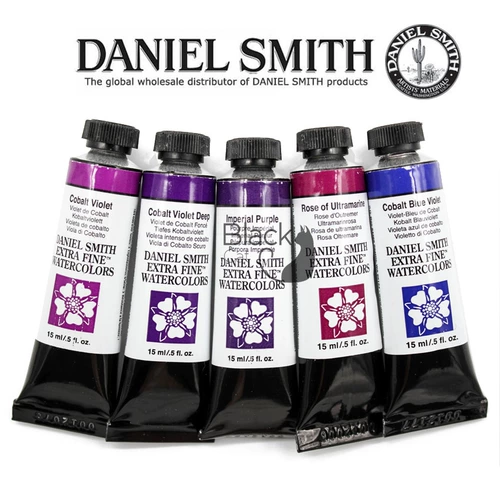 Американский DS Daniel Smith Master Aatercolor Pigment Обычный цвет 15 мл пурпурного пурпурного пурпурного.