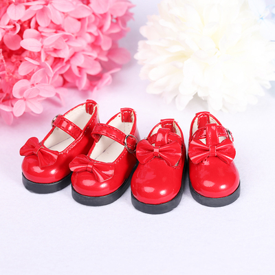 taobao agent BJD/SD doll 1/6 red princess shoes bow small leather shoes two optional new products