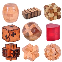 Luban khóa loạt đồ chơi Kong Ming khóa Trung Quốc cổ điển đồ chơi giáo dục người lớn đồ chơi thông minh gỗ bằng gỗ đồ chơi trò chơi giải đố khóa khổng minh