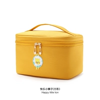 Счастливая маленькая львиная площадь косметическая сумка