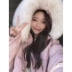 Lin Shanshan cotton quần áo nữ 2018 mới mùa thu và áo khoác mùa đông phần ngắn của áo khoác cotton dày áo khoác lông trùm đầu ấm áp - Bông Bông
