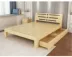 Giá rẻ 1,8 m đôi thông giường gỗ 1,5m giường đơn giản 1 m 1,2 m giường đơn trẻ em giường gỗ - Giường Giường