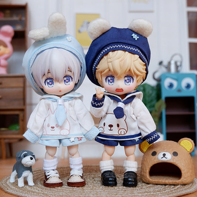 taobao agent OB11 baby rabbit, rabbit, bears, water player suit Molly doll clothes 12 points BJD GSC