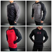 UA An Dema UNDER ARMOR dày không thấm nước nam cộng với áo len trùm đầu nhung 1279836 - Thể thao lông cừu / jumper