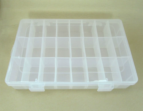 Коробка для хранения, пластиковые бусины, 24 ячеек