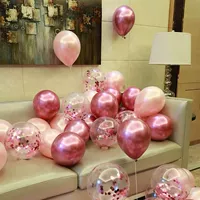 Розовый воздушный шар, металлическое украшение, вечернее платье, макет, популярно в интернете