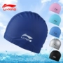 Mũ bơi Li Ning in mới Mũ bơi PU không thấm nước tăng thông gió unisex dành cho người lớn chuyên nghiệp mũ bơi thời trang mũ bơi cho trẻ em