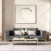 Mới Trung Quốc gỗ rắn vải sofa bàn cà phê kết hợp phòng khách hiện đại tối giản B & B Zen đồ nội thất tùy chỉnh 266520 - Bộ đồ nội thất giường gấp