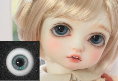 taobao agent [YH] BJD boutique glass eyeball eye/H07 blue and white real style 12141618mm with small iris
