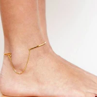 Браслет на ногу, золото 750 пробы