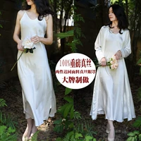 Cuộc sống của Sheng Jin nặng 19 bộ đồ ngủ bằng lụa tơ tằm dài quai ngang váy ngủ đáy váy gợi cảm mặc - Đêm đầm váy ngủ thanh niên mùa hè Hàn Quốc