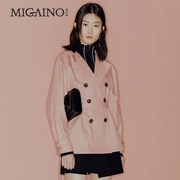 MI32HC019 Áo khoác thời trang Miyanu 2018 mới mùa thu Hàn Quốc phiên bản áo ngắn nữ màu trơn - Áo gió thể thao