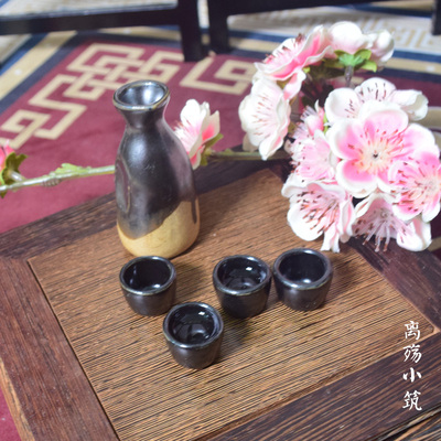 taobao agent Lishu Xiaodu Ancient Japanese-style Japanese-style accessories BJD 1/3 Uncle, Grandma's glass, jug, wine-props