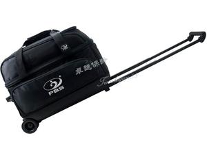 2017 new boutique 1680 DPBS bóng đôi drawbar bowling túi bowling bag hai túi bóng đen