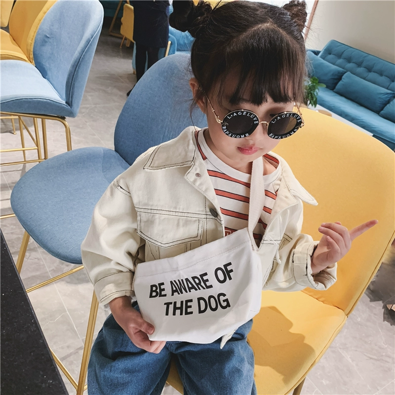 Trẻ em Hàn Quốc mới túi vải bé trai và bé gái phong cách hoang dã túi thư thủy triều trẻ em túi đeo chéo vai 1-3-5 - Túi bé / Ba lô / Hành lý