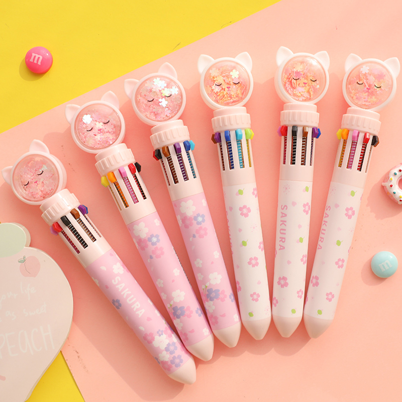 [1] Random Pen Holderoriginality lovely Color pen student do note special-purpose Internet celebrity Girlish heart good-looking Of Hand account Polychromatic ball pen