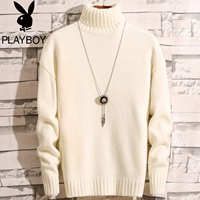 Playboy mùa đông cao cổ áo len nam dày ấm quần áo của nam giới Hàn Quốc phiên bản của tự trồng knit đáy áo triều áo len nam
