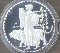 Серебряное покрытие 2001 г. Бриттани Богиня Мемориальная валюта валюта составляет около 40 мм коллекции