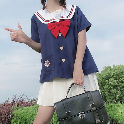 taobao agent Genuine student pleated skirt, cute set, uniform, with little bears