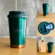 Зеленый стакан из нержавеющей стали, 384 мл